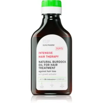 Elfa Pharm Intensive Cosmetic Intensive Hair Therapy Natural Burdock Oil For Hair Treatment Ulei contra caderii parului cu activator de crestere