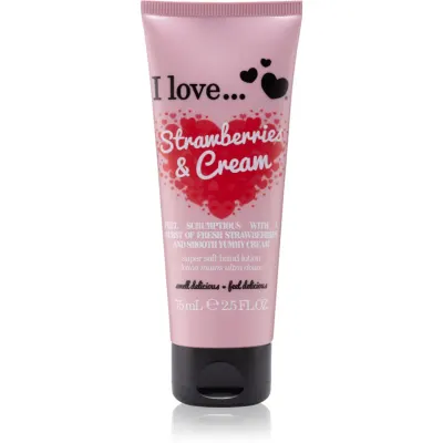 I Love Strawberries & Cream crema de maini 75 ml