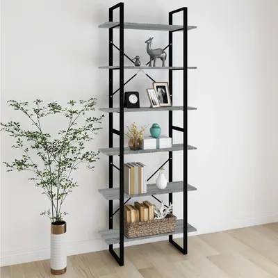 vidaXL Dulap înalt, gri sonoma, 80x30x210 cm, lemn compozit