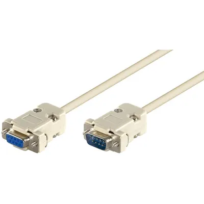 Cablu Serial RS232 D-SUB 9p Tata - D-SUB 9p Mama, 2m, Goobay
