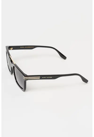 Ochelari de soare cu model dreptunghiular - Auriu/Negru