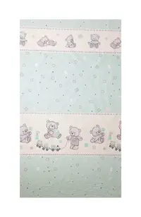 Cearceaf din bumbac pentru saltea 120x60 cm BearsToys Turcoaz Beberoyal