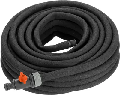 Furtun picurare pentru irigare Gardena - Set cu fitinguri, 15 m, negru