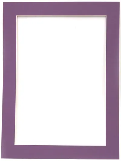 Rama unică din carton Em Art - 700 g/m2, pentru hârtie A3, dimensiunea exterioară 49 x 36.7 cm, mov