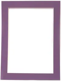 Rama unică din carton Em Art - 700 g/m2, pentru hârtie A3, dimensiunea exterioară 49 x 36.7 cm, mov
