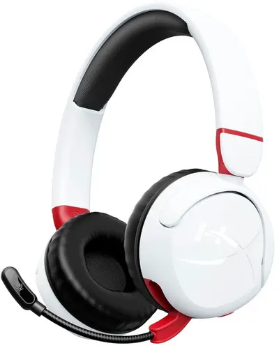 Căști de gaming cu microfon HyperX - Cloud Mini, fără fir, alb
