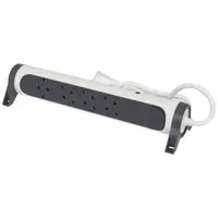 Prelungitor cu protectie rotativ 4 prize, 1.5 m, protectie copii, alb + negru Legrand 694525