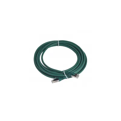 Patch cord category 6 A - S/FTP shielded - LSZH - lungime 5 m - verde