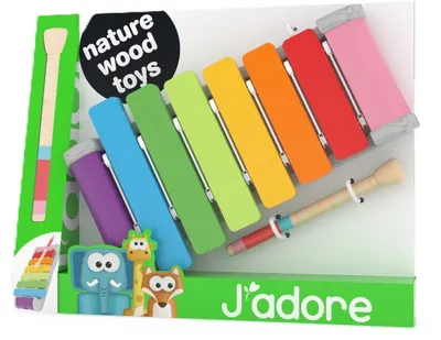 Xilofon din lemn Jadore - Curcubeu