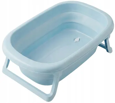 Cadă pliabilă pentru bebeluși Tega Baby - 81 x 50 x 23 cm, albastră