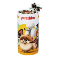 Puzzle din lemn, Cubika, 5 In 1 Catelusi