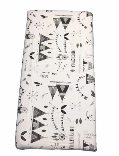 Cearsaf cu elastic roata 120x60 cm Corturi de indian gri