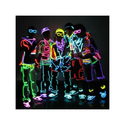 Fir neon electroluminescent EL wire 2,3 mm pentru imbracaminte