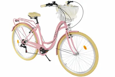 Bicicleta dama Davi Ella 28", 7 viteze, 160-185 cm, Roz/Crem