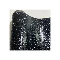 Folie auto autocolant PVC negru cu model 3D 1.52m x 1m cu tehnologie eliminare bule Cod: KM1009