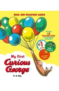 My First Curious George (Book and Milestone Cards)