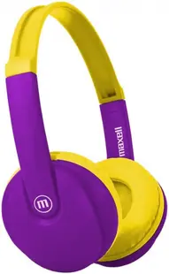 Căști pentru copii Maxell - BT350, violet/galben