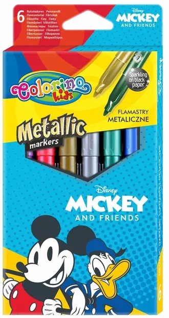 Markere Colorino Disney - Mickey and Friends, 6 culori