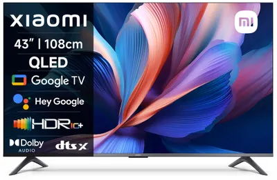 Televizor smart Xiaomi - 43'', A PRO 2026, 4K, QLED, Game Boost 120Hz, 94% DCI-P3, 20W Xiaomi Sound, Google TV, Dark Gray, negru