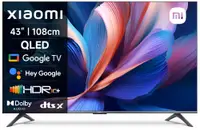 Televizor smart Xiaomi - 43'', A PRO 2026, 4K, QLED, Game Boost 120Hz, 94% DCI-P3, 20W Xiaomi Sound, Google TV, Dark Gray, negru