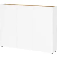 Dulap alb cu aspect de lemn de stejar 138x105x25 cm Libbiano – Germania