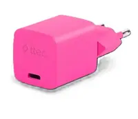 Încărcător ttec – GAN 20W, USB-C/USB-C, roz
