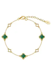 Bijuterii Clover cu Trifoi - Argint 925 - pentru femei - - Verde