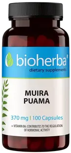 Muira Puama, 100 capsule, 370 mg, Bioherba