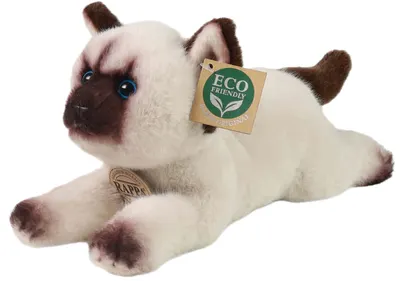 Jucărie de pluș Rappa Eco Friends - Pisică himalayană, 26 cm