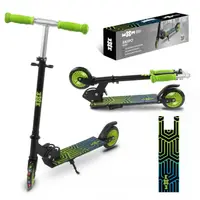 Trotineta pliabila pentru copii WXM Skipo Zone, cadru din aluminiu, roti cu lumini led, greutate admisa 25 kg