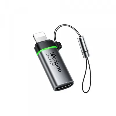 Adaptor Date si Incarcare USB-C - Lightning McDodo OT-2590 Power Off, Negru