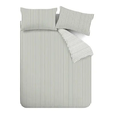 Lenjerie de pat verde din flanelă pentru pat de o persoană 135x200 cm – Catherine Lansfield