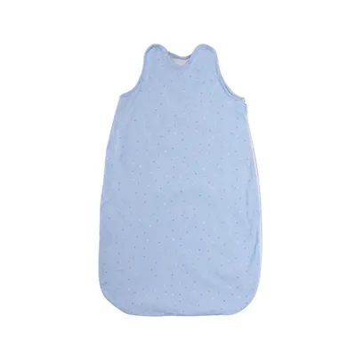 Sac de dormit de iarna 85 cm din bumbac ranforce Sky Blue