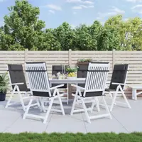 Gossi perne scaun cu spatar inalt 6 buc, antracit, tesatura oxford