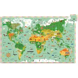Puzzle observație Djeco În jurul lumii