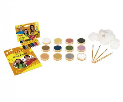 Kit pentru pictură pe față cu acuarele și accesorii