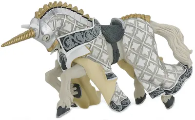 Fugurina Papo The Medieval Era – Calul Cavalerului Unicornului Negru