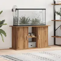 Gossi suport acvariu, stejar artizanal, 101x41x58 cm, lemn prelucrat
