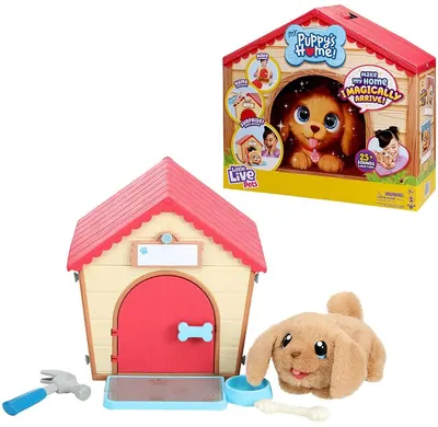 Set de joc Moose Little Live Pets - Casă magică cu câine surpriză