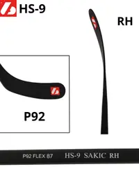 HS-9 Sakic RH, 87 flex baston de hochei din carbon cu modul înalt (pentru