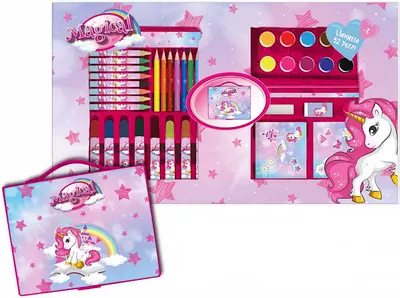 Set de pictură Disney - Unicorn, 52 articole