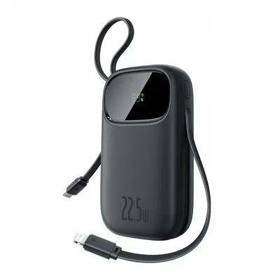 Baterie Externa Baseus EnerFill FC31, 10000mAh, 22.5W, QC + PD, 1 x Lightning - 1 x USB-A - 2 x USB-C, Neagra P10082106123-00