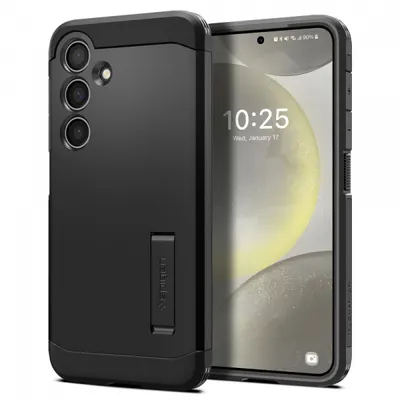 Husa pentru Samsung Galaxy S24 S921, Spigen, Tough Armor, Neagra ACS07355