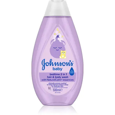 Johnson's® Bedtime gel de duș pentru corp și păr de noapte bună 500 ml
