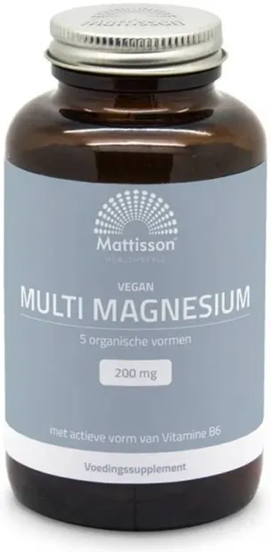 Mattisson Healthstyle Vegan Multi Magnesium, 200 mg, 180 tablete