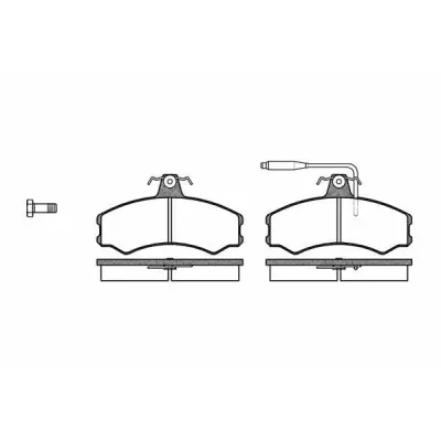 Set placute frana, frana disc REMSA 0143.02