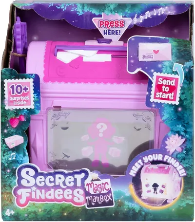 Set de joacă Goliath Secret Findees - Prieten secret într-o cutie poștală, roz, sortiment