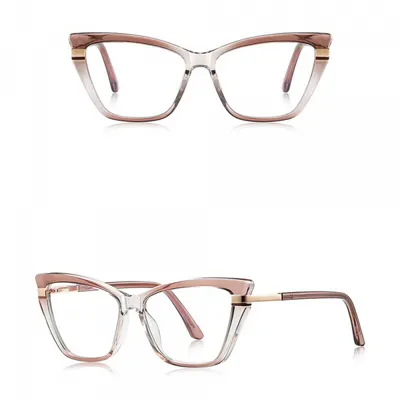 Ochelari De Calculator Dama Techsuit 2271, Anti-Blue Light, Maro Deschis