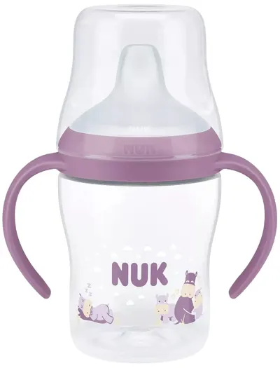 Biberon NUK Perfect Match - Cu duză de suc, TC, РР, 150 ml, Hipo, mov