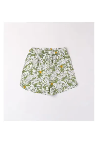Pantaloni scurti vaporosi cu imprimeu floral pentru fete - 4.8877